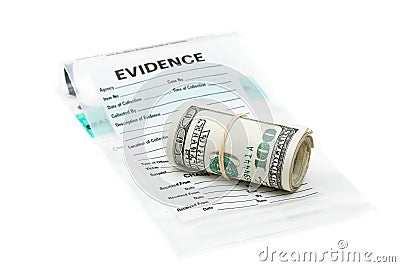 Money evidence Stock Photo