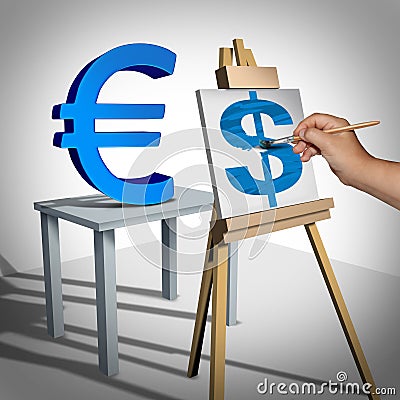 Money Exchange Stock Photo