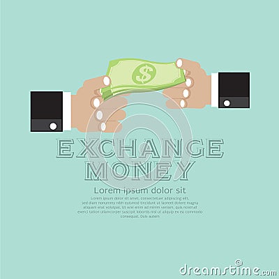 Money Exchange. Vector Illustration