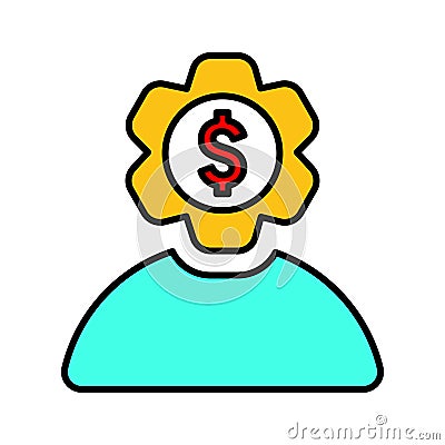 Money Expert icon Vector Illustration