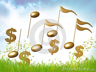 Money and finance symphony Stock Photo