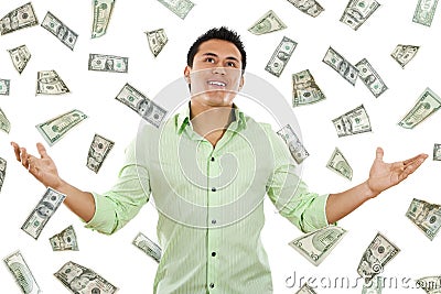 Money from Heaven Stock Photo