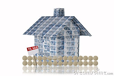 Money house Stock Photo