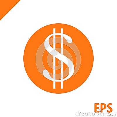 Money icon stock vector illustration flat design Vector Illustration