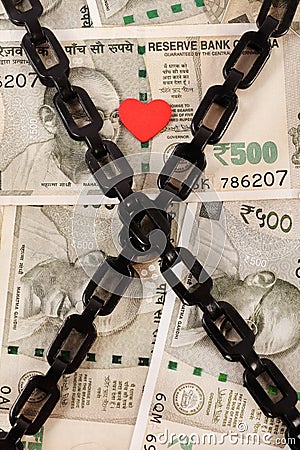 Money love Stock Photo