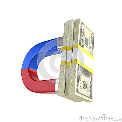 Money magnet Stock Photo