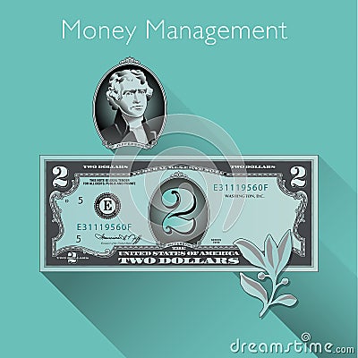 Money Management background Vector Illustration