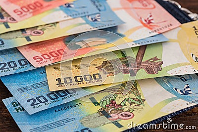Madagascar money / ariary banknotes Stock Photo