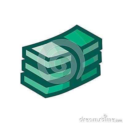 Money note in one bundle Stock Photo