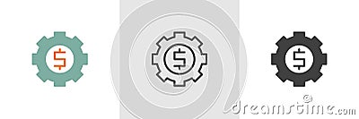 Money options icon Vector Illustration