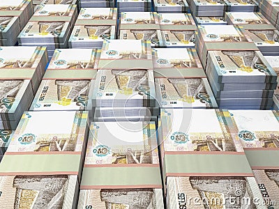 Peruvian money. Peruvian sol banknotes. 20 PEN soles bills Stock Photo