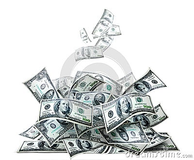 Money pile Stock Photo