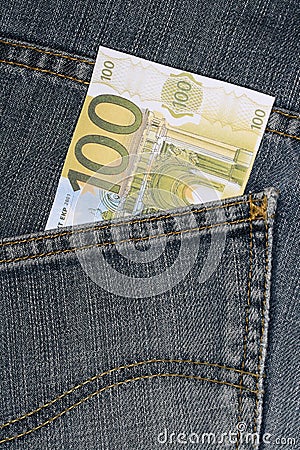 Money in the pocket Stock Photo