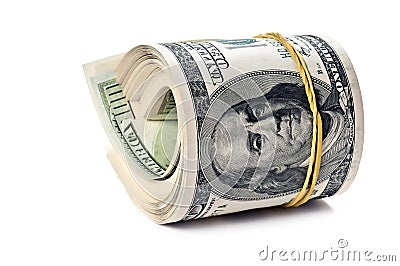 Money roll Stock Photo