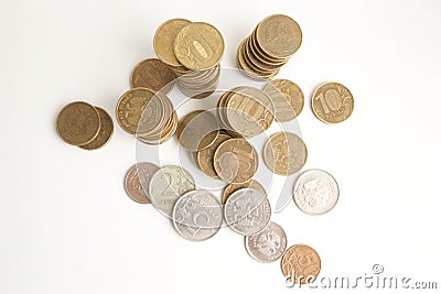 Money russia. Coins. Photo Stock Photo