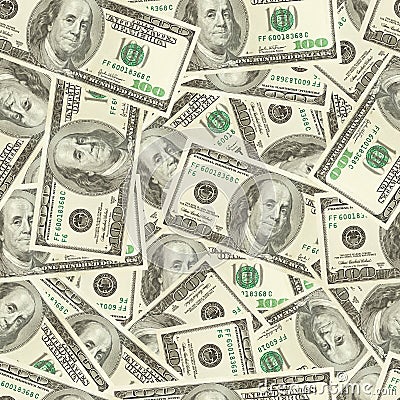 Money seamless Stock Photo