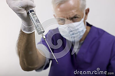 Money Shot Doc Stock Photo