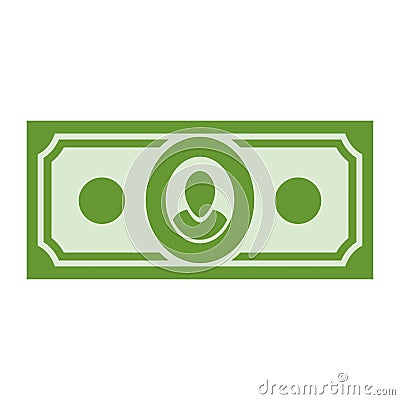 Money sign. Dollar symbol. Cash emblem. Financial Icons Vector Illustration