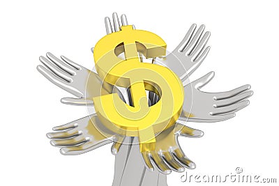 Money on a solid Foundation Stock Photo