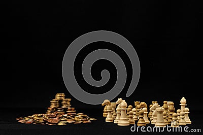 Power Of The Money Stock Photo