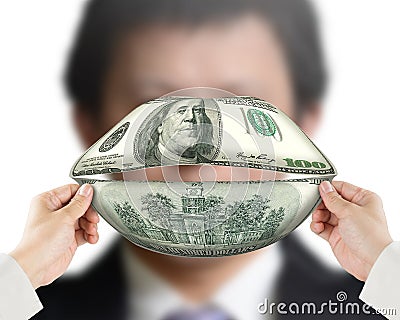 Money talks concept Stock Photo