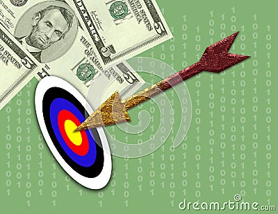 Money Target Stock Photo