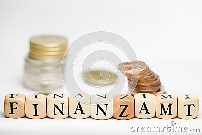 Money and tax office Stock Photo