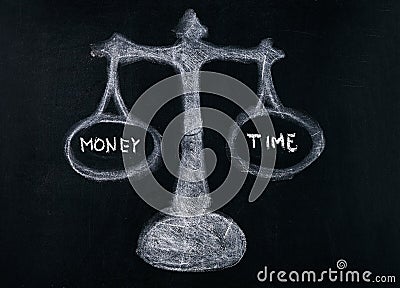 Money and time Stock Photo