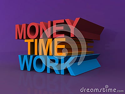 Money, time, work Stock Photo