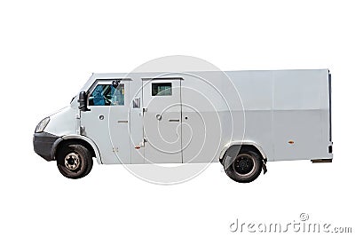 Money transport safety armored truck Stock Photo