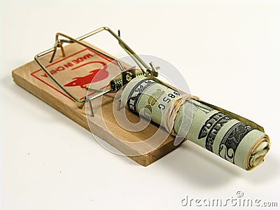 Money Trap Stock Photo