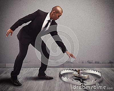 Money into a trap Stock Photo