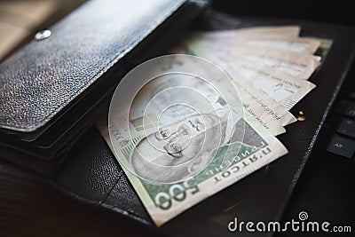 Money, Ukrainian Hryvnia UAH, Stock Photo