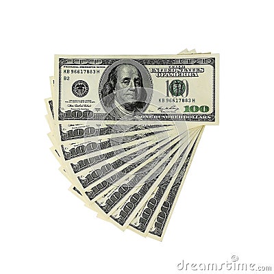 Money - USD - One Thousand Dollars Stock Photo