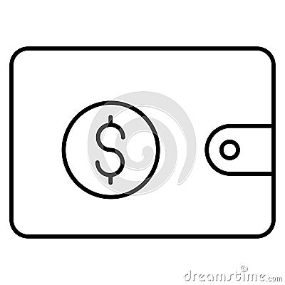 Money Wallet Isolated Vector icon which can easily modify or edit Vector Illustration