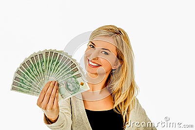 Money win, polish zlote Stock Photo