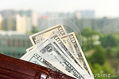Money in your wallet Stock Photo