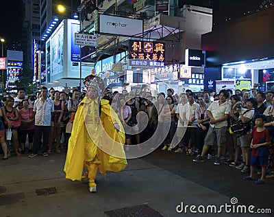 Mongkok at night Editorial Stock Photo