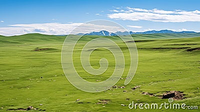 mongolia inner mongolian plateau Cartoon Illustration