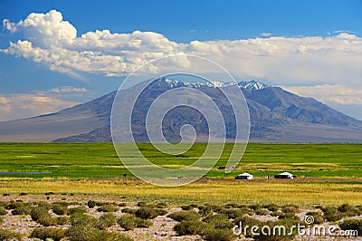 Mongolia landscape Stock Photo