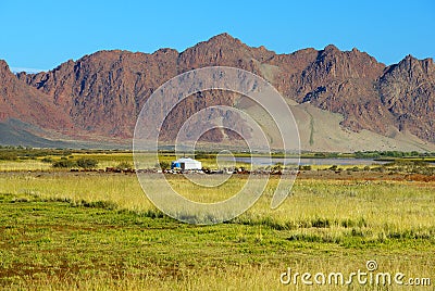 Mongolia landscape Stock Photo
