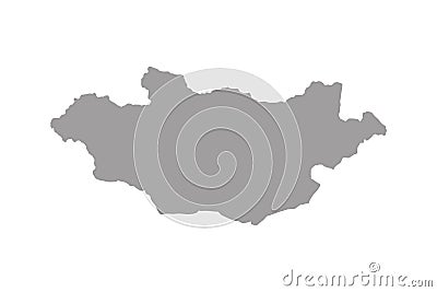 Mongolia map vector Vector Illustration