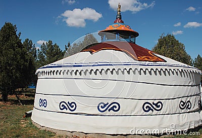 Mongolian Ger Stock Photo