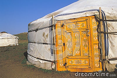 Mongolian home Stock Photo