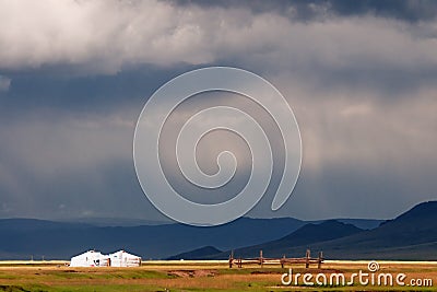 Mongolian landscape Stock Photo