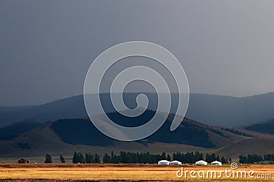 Mongolian landscape Stock Photo