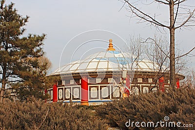 Mongolian Yurts Editorial Stock Photo