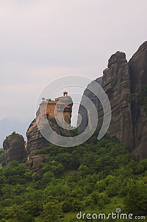 Moni Agiou Nikolaou, Meteora Stock Photo