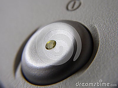 Monitor button Stock Photo