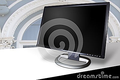 Monitor www web http internet Stock Photo